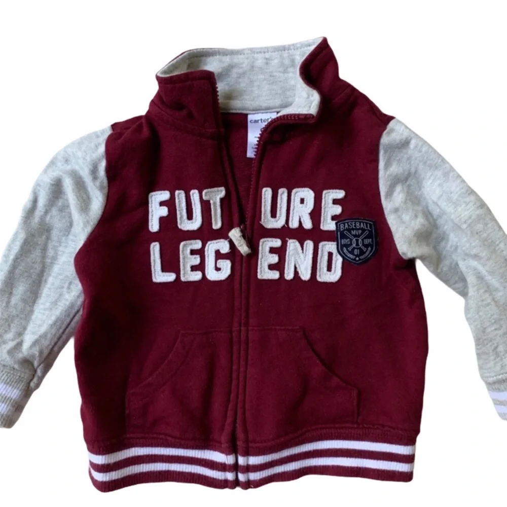Carters zip up sweatshirt